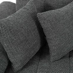 Garnero Arredamenti Divano letto angolare sinistra 5 posti 350x205cm grigio scuro Agliana Tessuto Trama Fitta Grigio Clearance