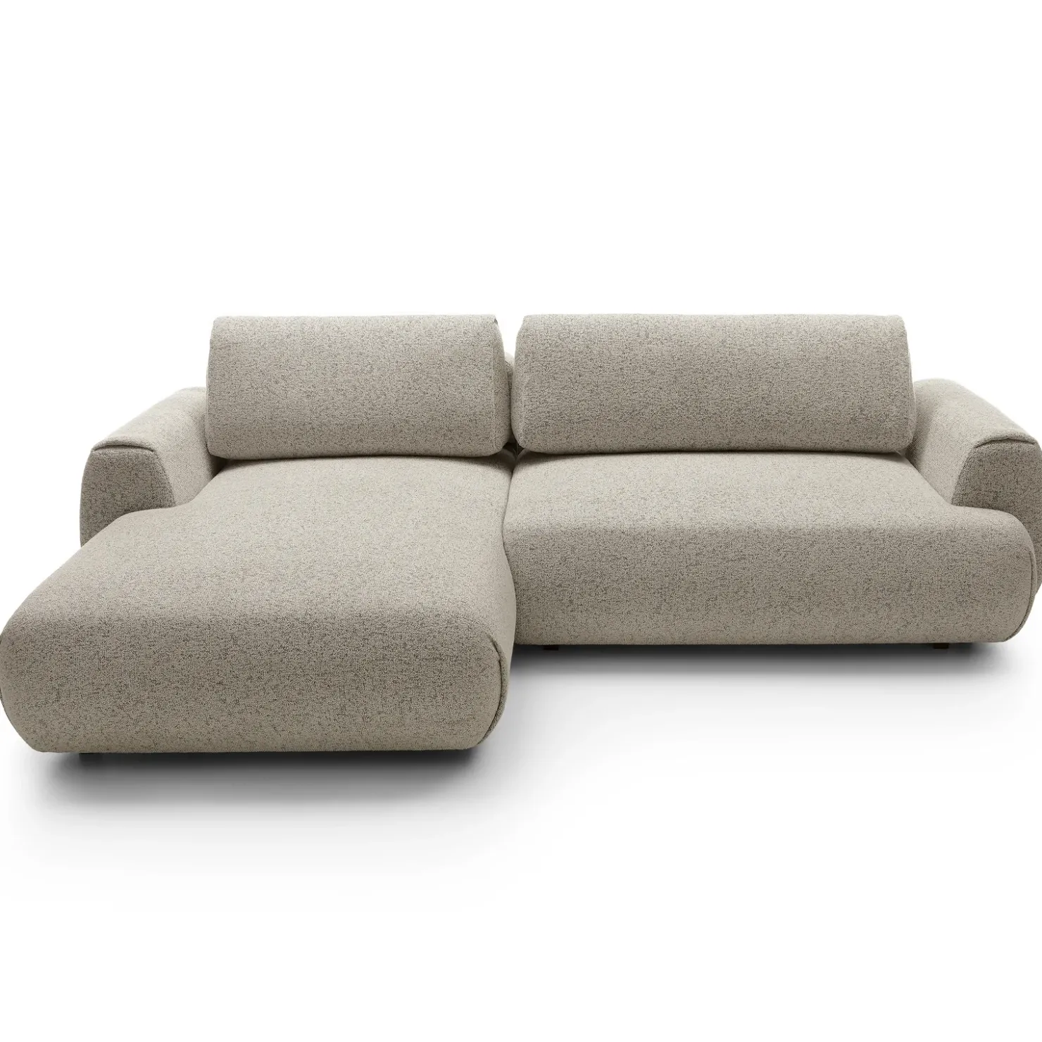 Garnero Arredamenti Divano letto angolare sinistra 3 posti 270x167cm tessuto beige Cloudify Tessuto Puente Beige Sale