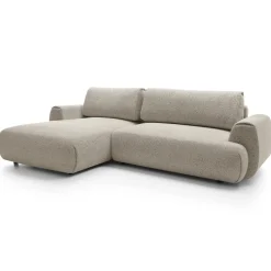 Garnero Arredamenti Divano letto angolare sinistra 3 posti 270x167cm tessuto beige Cloudify Tessuto Puente Beige Sale