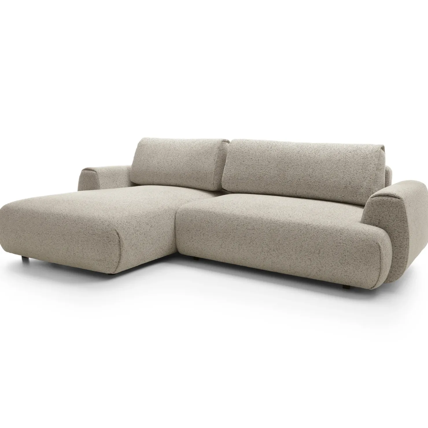 Garnero Arredamenti Divano letto angolare sinistra 3 posti 270x167cm tessuto beige Cloudify Tessuto Puente Beige Sale