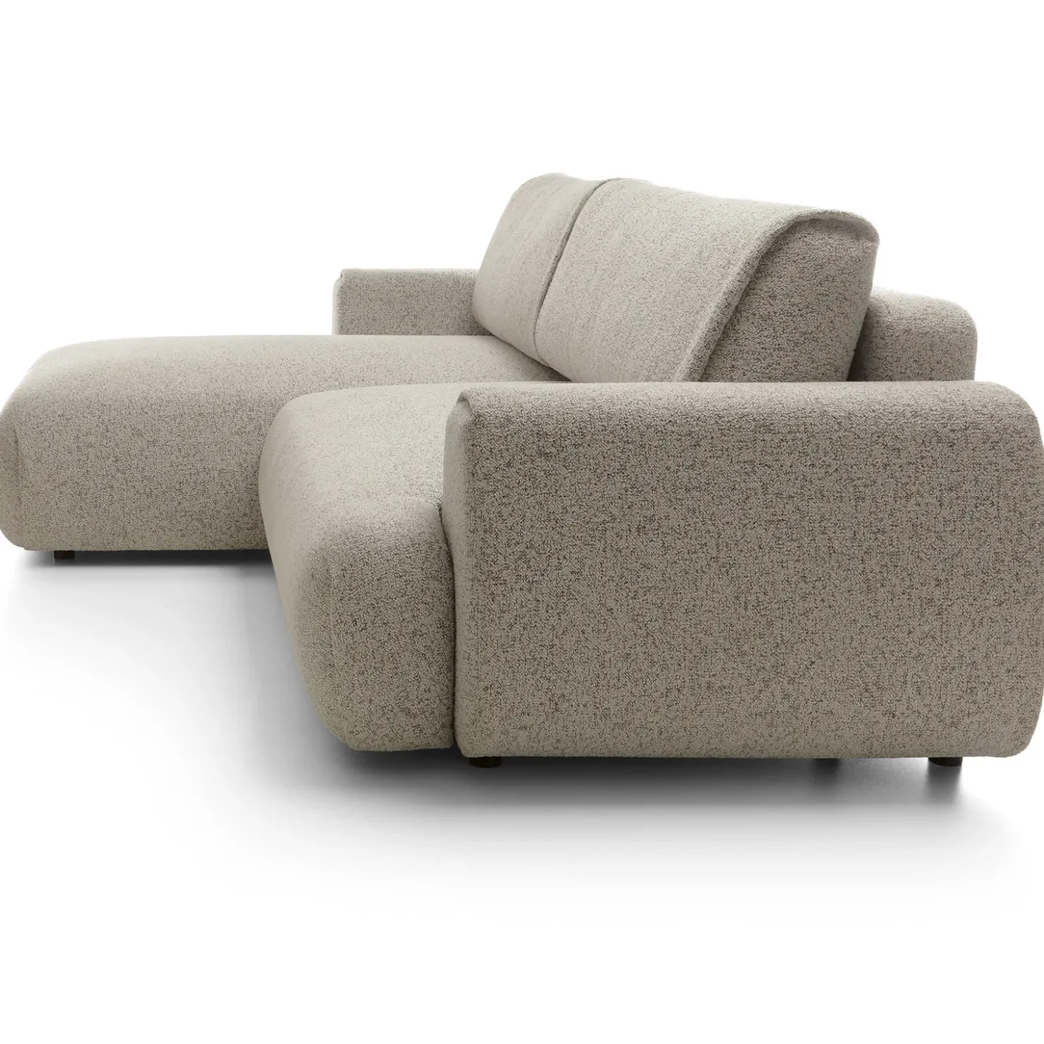 Garnero Arredamenti Divano letto angolare sinistra 3 posti 270x167cm tessuto beige Cloudify Tessuto Puente Beige Sale