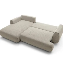 Garnero Arredamenti Divano letto angolare sinistra 3 posti 270x167cm tessuto beige Cloudify Tessuto Puente Beige Sale