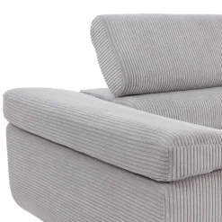 Garnero Arredamenti Divano letto angolare sinistra imbottito 274x203cm velluto a coste grigio Bormio Velluto Poso Grigio Best