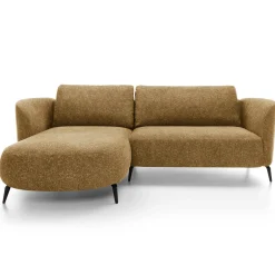 Garnero Arredamenti Divano letto angolare sinistra 3 posti 260x180cm tessuto bouclè beige scuro Repose Tessuto Bouclè Blur Beige Scuro Best