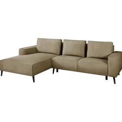 Garnero Arredamenti Divano letto angolare sinistra 3 posti 260x161cm tessuto beige Pluf Hot