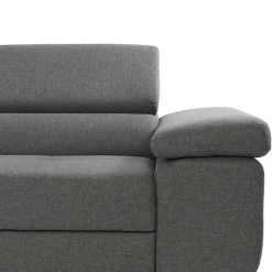 Garnero Arredamenti Divano letto angolare sinistra imbottito 274x203cm grigio Bormio