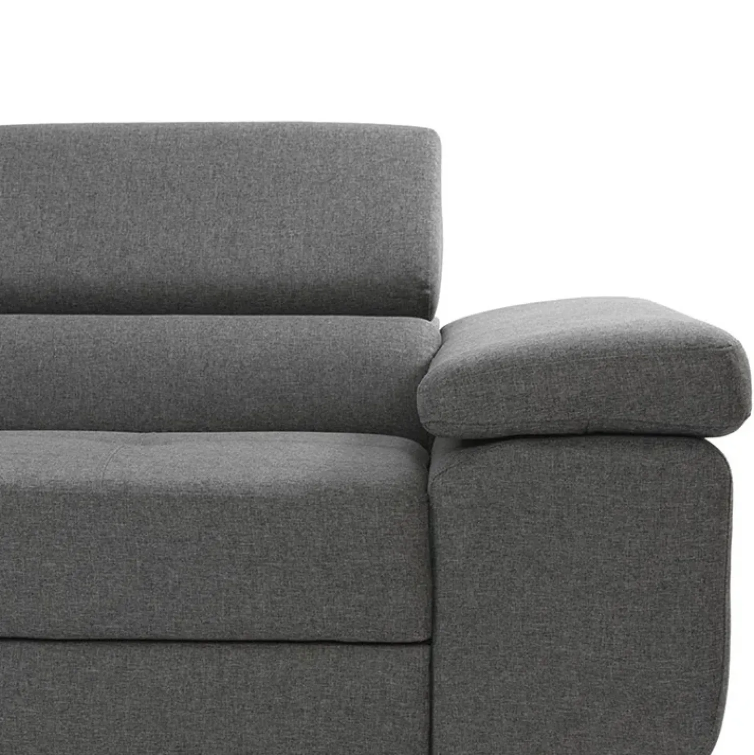 Garnero Arredamenti Divano letto angolare sinistra imbottito 274x203cm grigio Bormio