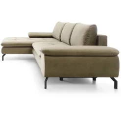 Garnero Arredamenti Divano letto angolare sinistra 3 posti 265x170cm tessuto beige Chillax Online