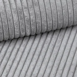 Garnero Arredamenti Divano letto angolare sinistra 3 posti 267x167cm velluto a coste grigio chiaro Relaxion Velluto a Coste Poso Grigio New