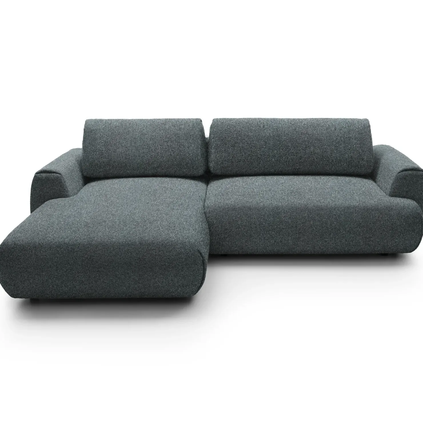 Garnero Arredamenti Divano letto angolare sinistra 3 posti 270x167cm tessuto antracite Cloudify Tessuto Puente Antracite New