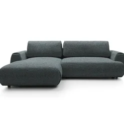 Garnero Arredamenti Divano letto angolare sinistra 3 posti 270x167cm tessuto antracite Cloudify Tessuto Puente Antracite New