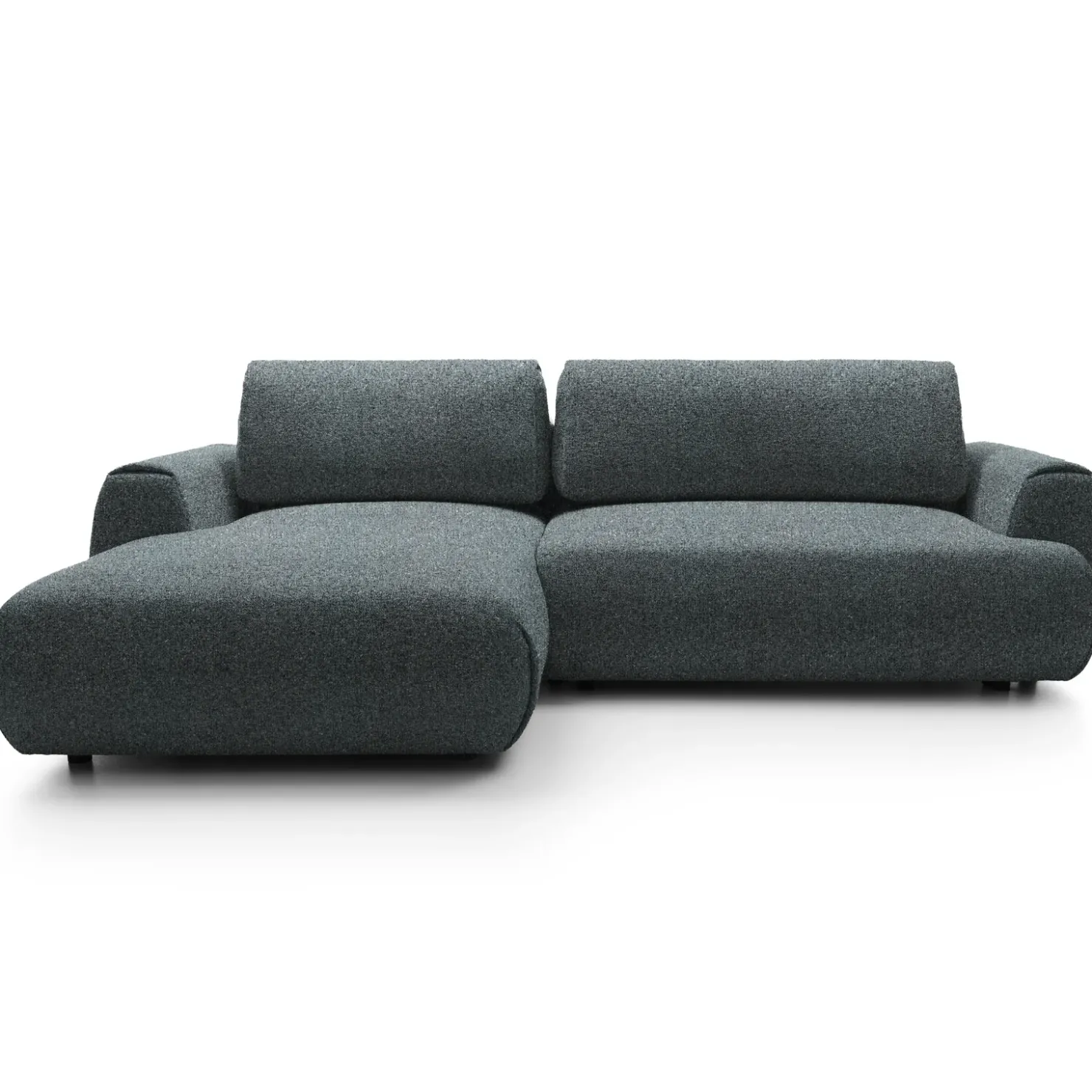 Garnero Arredamenti Divano letto angolare sinistra 3 posti 270x167cm tessuto antracite Cloudify Tessuto Puente Antracite New