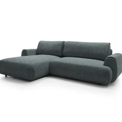 Garnero Arredamenti Divano letto angolare sinistra 3 posti 270x167cm tessuto antracite Cloudify Tessuto Puente Antracite New