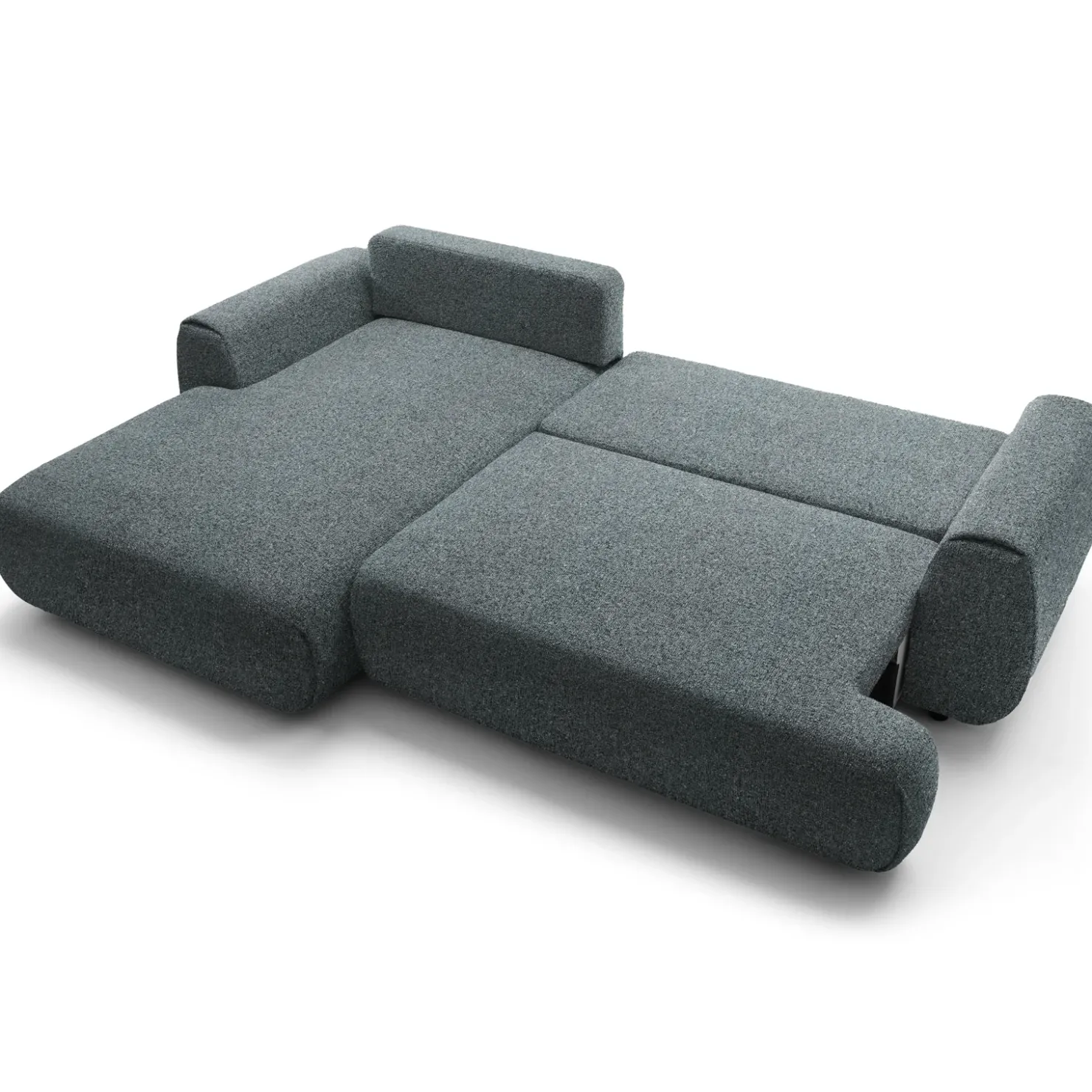 Garnero Arredamenti Divano letto angolare sinistra 3 posti 270x167cm tessuto antracite Cloudify Tessuto Puente Antracite New