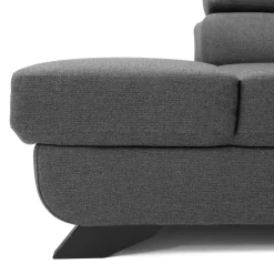 Garnero Arredamenti Divano letto angolare sinistro 5 posti 272x219cm tessuto antracite Lumma Hot