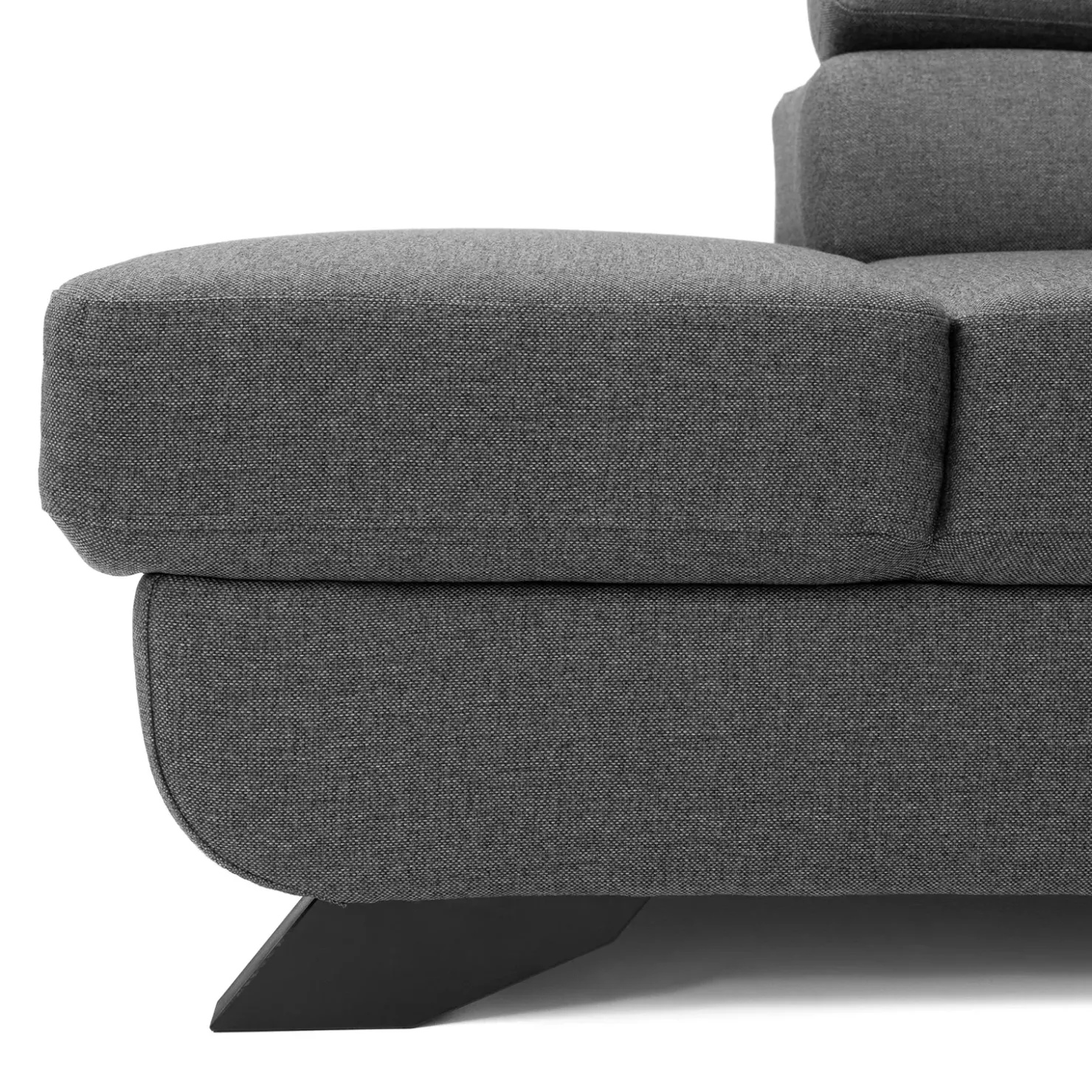 Garnero Arredamenti Divano letto angolare sinistro 5 posti 272x219cm tessuto antracite Lumma Hot