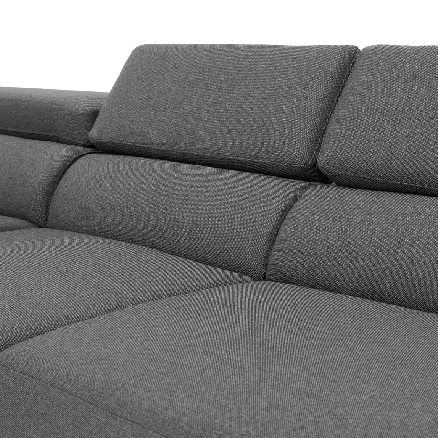 Garnero Arredamenti Divano letto angolare sinistro 5 posti 272x219cm tessuto antracite Lumma Hot