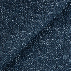 Garnero Arredamenti Divano letto angolare sinistra 3 posti 260x180cm tessuto bouclè blu Repose Tessuto Bouclè Blur Blu Best