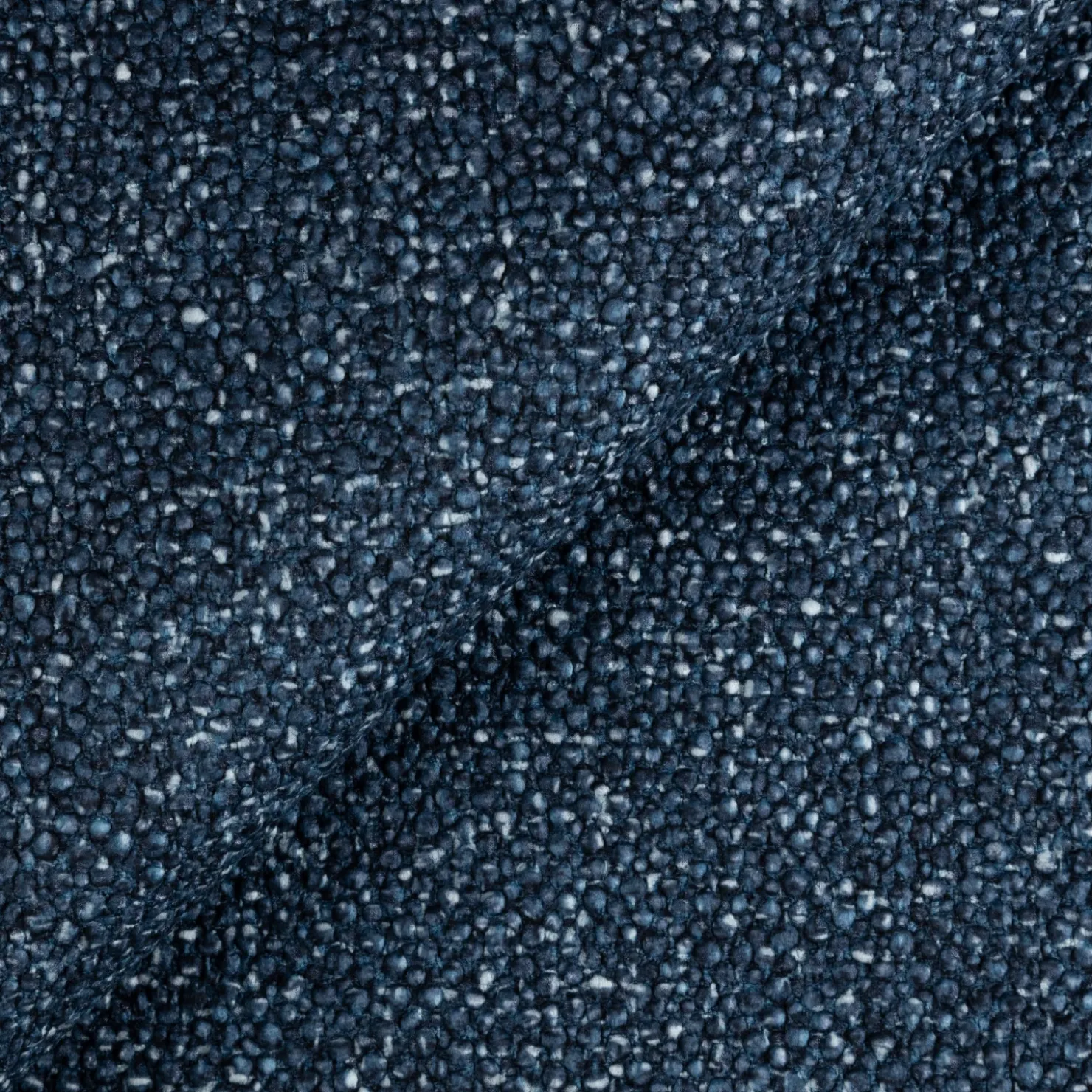 Garnero Arredamenti Divano letto angolare sinistra 3 posti 260x180cm tessuto bouclè blu Repose Tessuto Bouclè Blur Blu Best