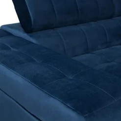 Garnero Arredamenti Divano letto angolare sinistra 5 posti 271x203cm blu Canosio Hot