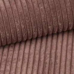 Garnero Arredamenti Divano letto angolare sinistra 3 posti 267x167cm velluto a coste rosa Relaxion Velluto a Coste Poso Rosa