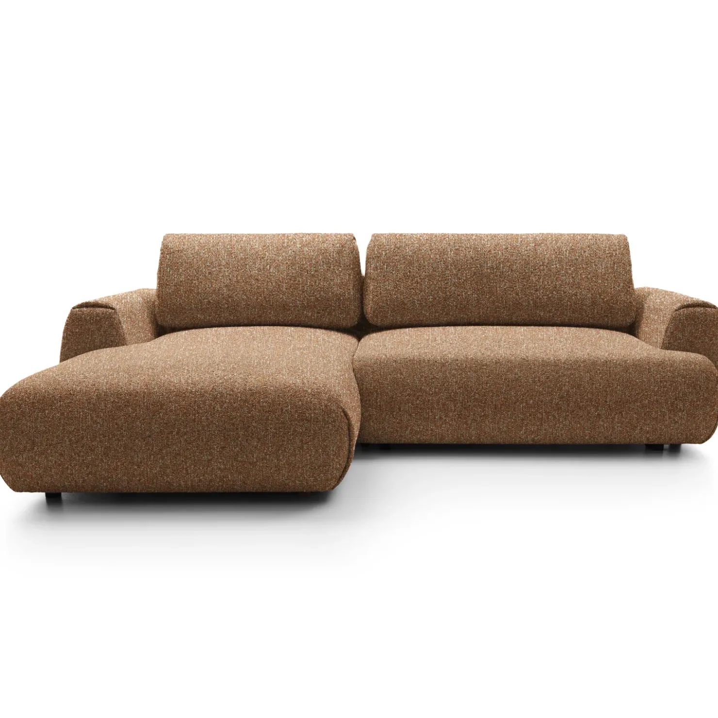 Garnero Arredamenti Divano letto angolare sinistra 3 posti 270x167cm tessuto arancio Cloudify Tessuto Puente Arancio Sale