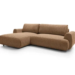 Garnero Arredamenti Divano letto angolare sinistra 3 posti 270x167cm tessuto arancio Cloudify Tessuto Puente Arancio Sale