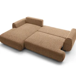 Garnero Arredamenti Divano letto angolare sinistra 3 posti 270x167cm tessuto arancio Cloudify Tessuto Puente Arancio Sale