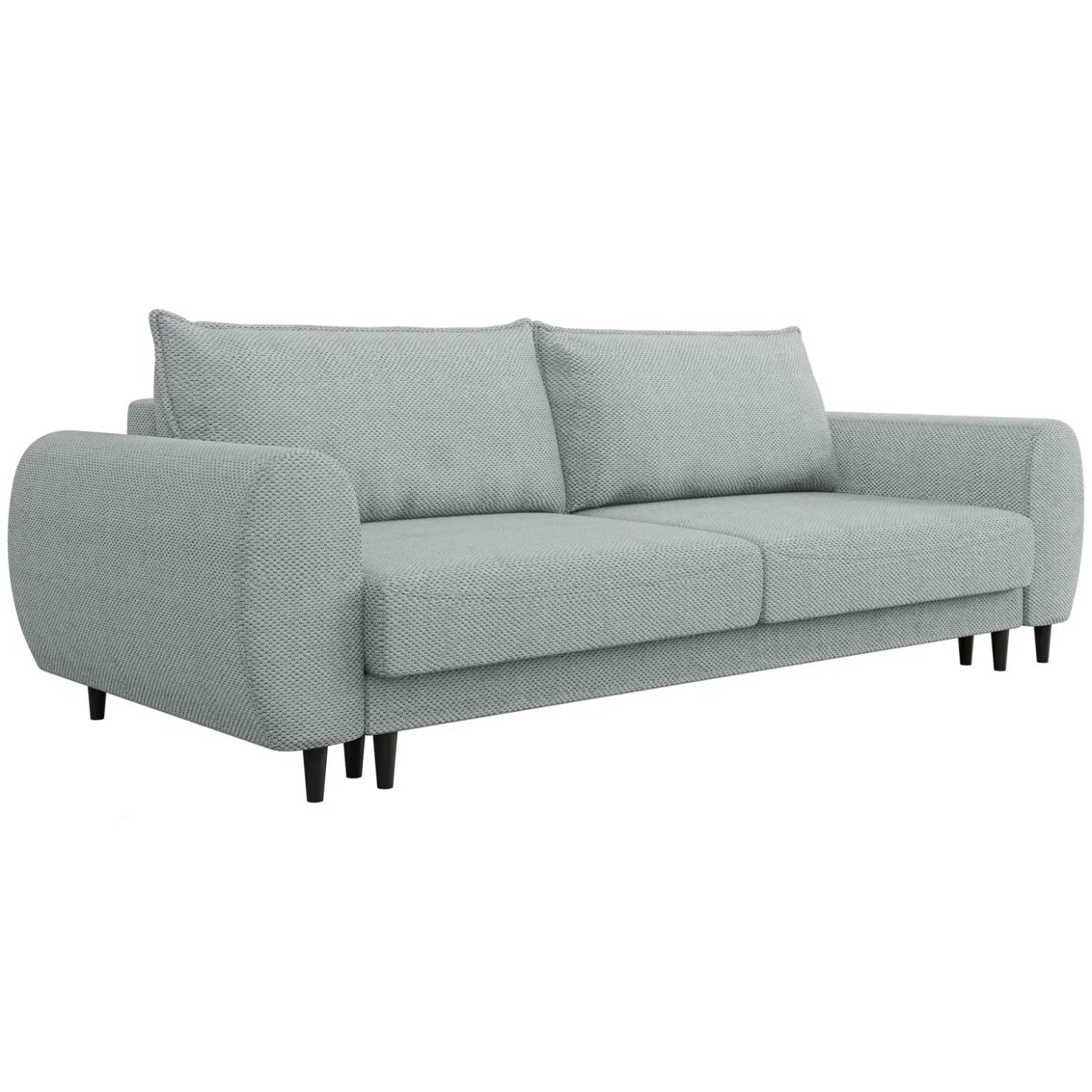 Garnero Arredamenti Divano letto matrimoniale 3 posti 251x95cm tessuto grigio Pluffy Tessuto Peluche Onega Grigio Online