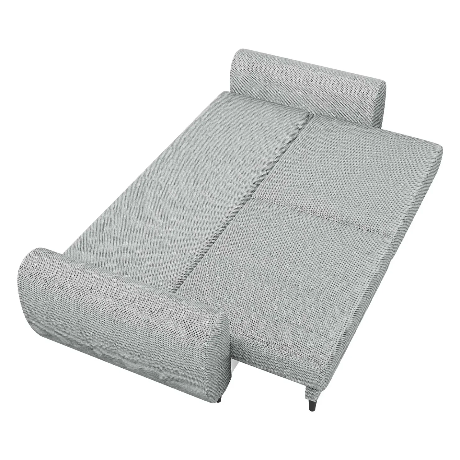 Garnero Arredamenti Divano letto matrimoniale 3 posti 251x95cm tessuto grigio Pluffy Tessuto Peluche Onega Grigio Online