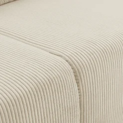 Garnero Arredamenti Divano letto matrimoniale 3 posti 248x90cm velluto a coste beige Slurp Velluto Poso Beige Clearance