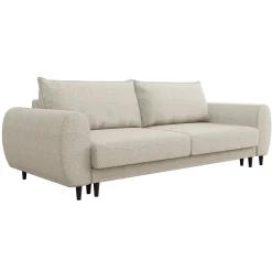 Garnero Arredamenti Divano letto matrimoniale 3 posti 251x95cm tessuto beige Pluffy Tessuto Peluche Onega Beige Sale