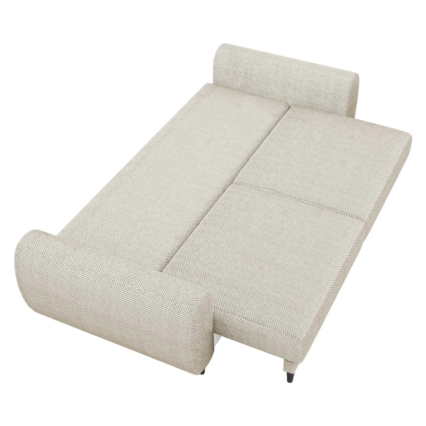 Garnero Arredamenti Divano letto matrimoniale 3 posti 251x95cm tessuto beige Pluffy Tessuto Peluche Onega Beige Sale