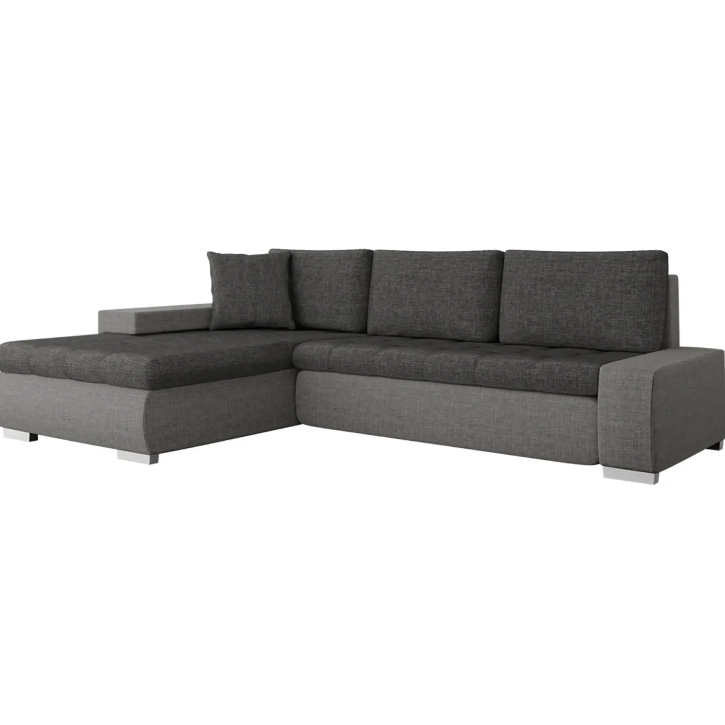 Garnero Arredamenti Divano letto matrimoniale 3 posti 265cm grigio chiaro e scuro Bette Sale