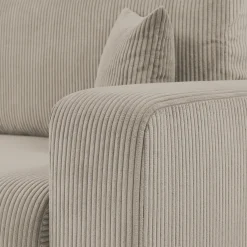 Garnero Arredamenti Divano letto matrimoniale 3 posti 248x90cm velluto a coste tortora Slurp Velluto Poso Tortora Best