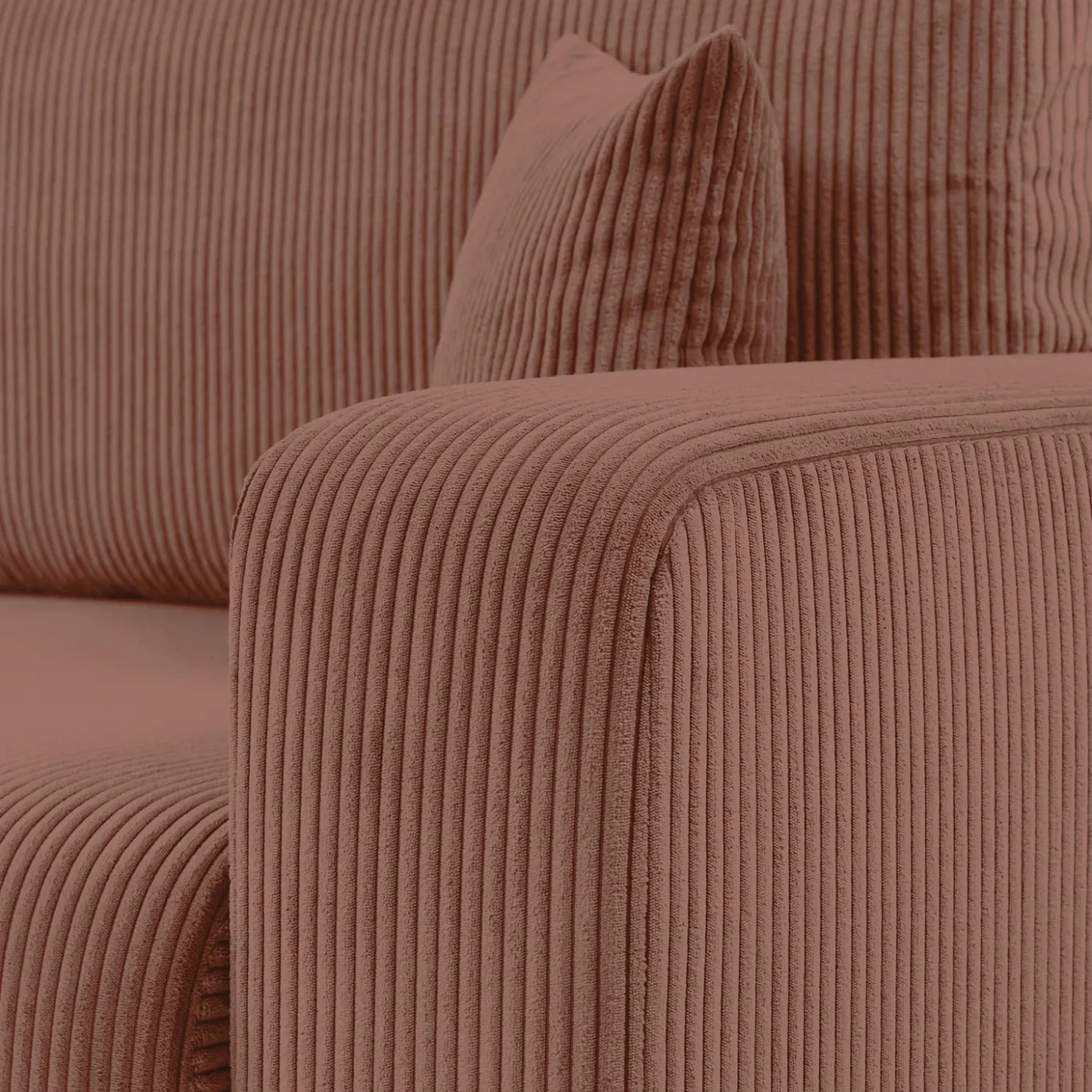 Garnero Arredamenti Divano letto matrimoniale 3 posti 248x90cm velluto a coste rosa Slurp Velluto Poso Rosa Online