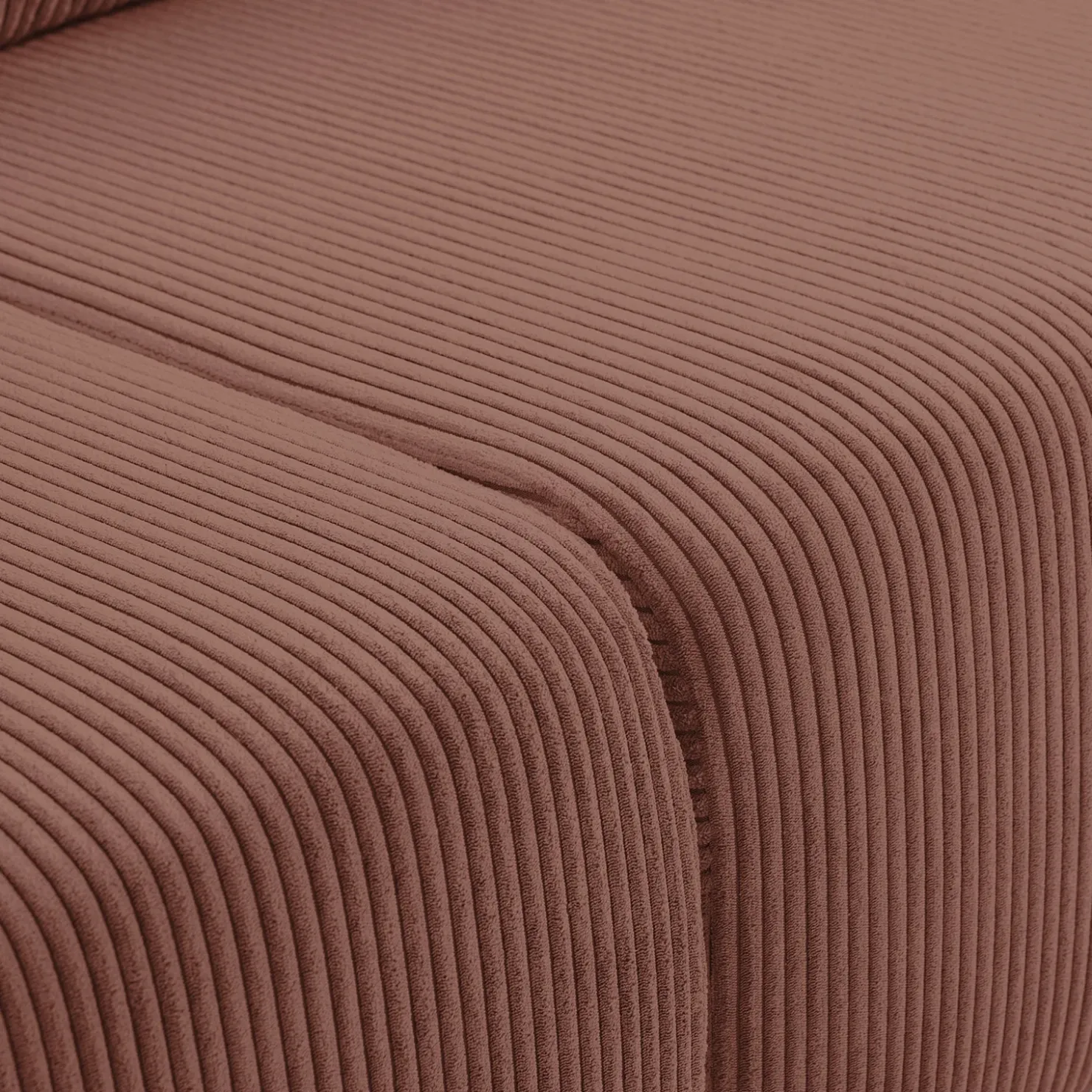 Garnero Arredamenti Divano letto matrimoniale 3 posti 248x90cm velluto a coste rosa Slurp Velluto Poso Rosa Online