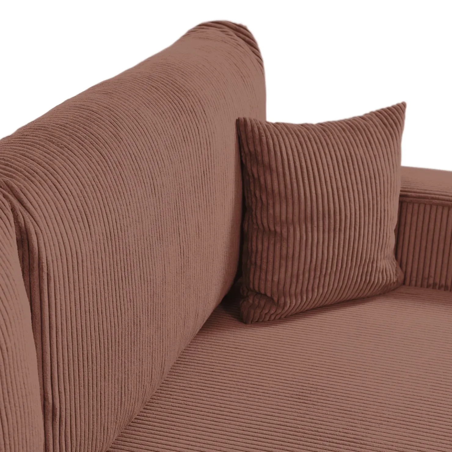 Garnero Arredamenti Divano letto matrimoniale 3 posti 248x90cm velluto a coste rosa Slurp Velluto Poso Rosa Online