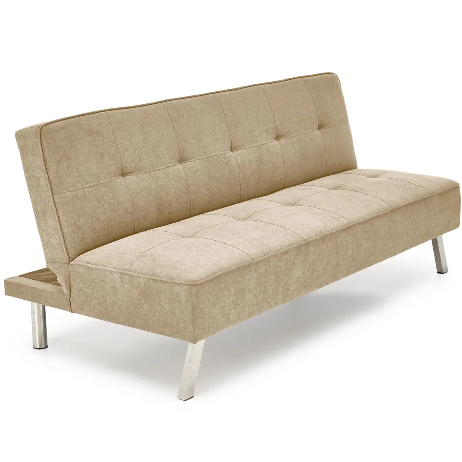 Garnero Arredamenti Divano letto pieghevole 173x83cm 3 posti moderno in tessuto Veliero Beige Discount
