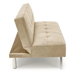 Garnero Arredamenti Divano letto pieghevole 173x83cm 3 posti moderno in tessuto Veliero Beige Discount