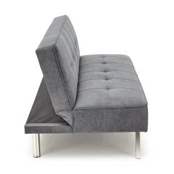 Garnero Arredamenti Divano letto pieghevole 173x83cm 3 posti moderno in tessuto Veliero Grigio Online