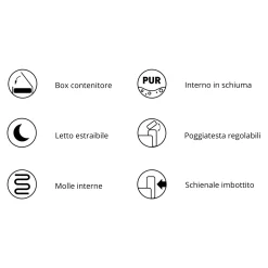 Garnero Arredamenti Divano letto regolabile angolare sinistra 4 posti 288x182cm tessuto grigio chiaro Loungey Tessuto Vellutato Vogue Grigio Chiaro Discount