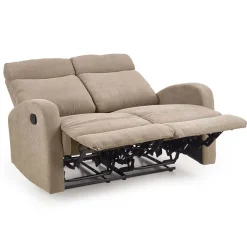 Garnero Arredamenti Divano moderno 2 posti reclinabile 128cm tessuto beige Denar 2 Best