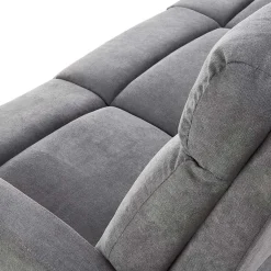 Garnero Arredamenti Divano reclinabile 3 posti in tessuto 180cm grigio Denar Best