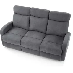 Garnero Arredamenti Divano reclinabile 3 posti in tessuto 180cm grigio Denar Best