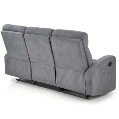 Garnero Arredamenti Divano reclinabile 3 posti in tessuto 180cm grigio Denar Best