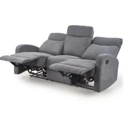 Garnero Arredamenti Divano reclinabile 3 posti in tessuto 180cm grigio Denar Best