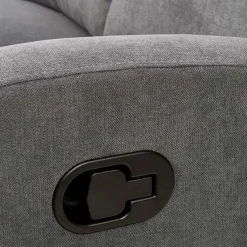 Garnero Arredamenti Divano reclinabile 3 posti in tessuto 180cm grigio Denar Best