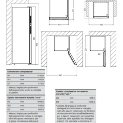 Garnero Arredamenti Frigorifero 230L libera installazione doppia porta grigio Atlantic New