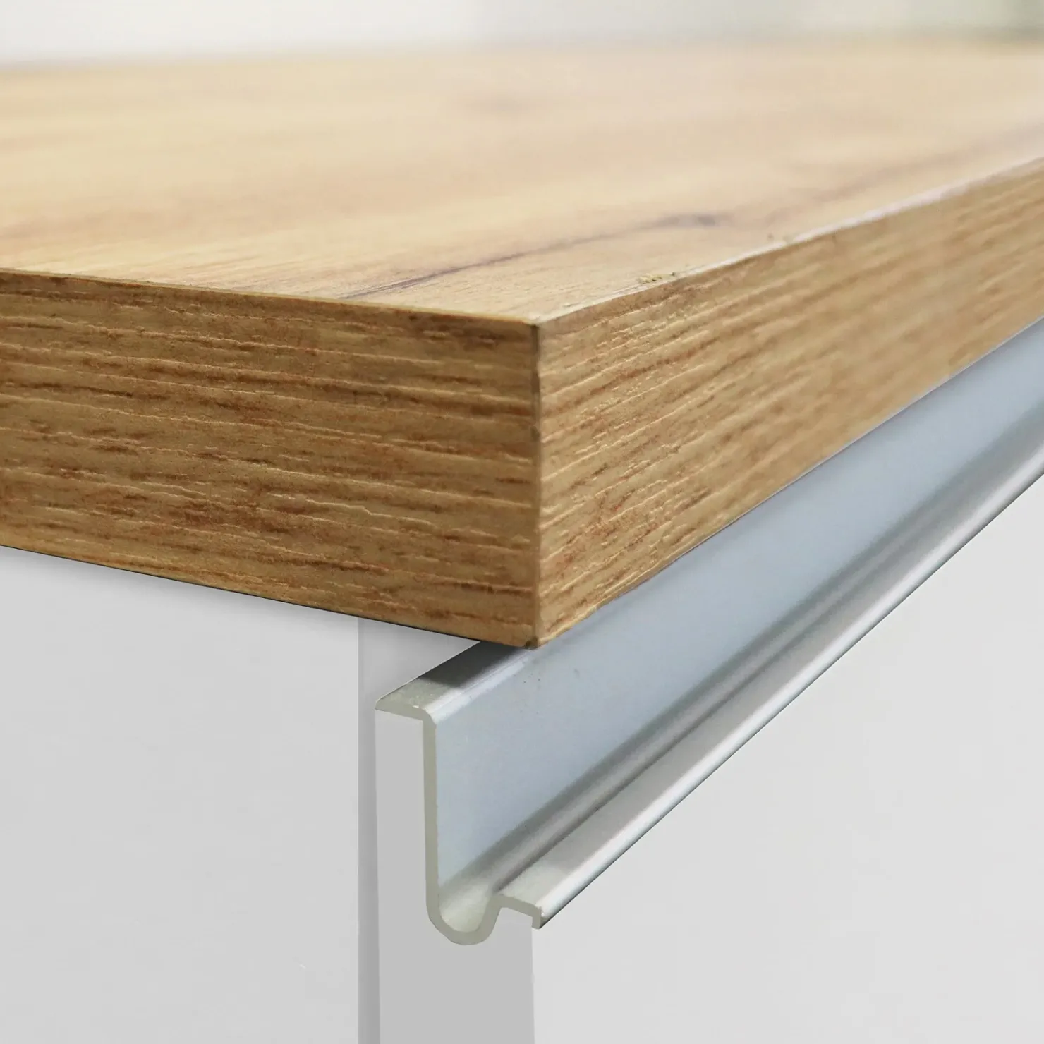 Garnero Arredamenti Isola cucina centrale 125x90cm bianco piano rovere Gourmet Bianco Lucido - Rovere Outlet